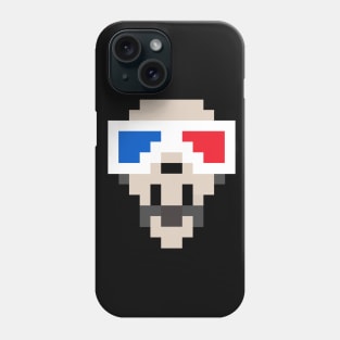 3d Glasses Skull Phone Case