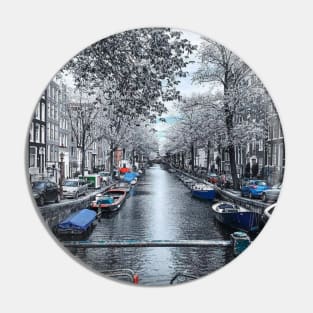 Canals of Amsterdam - Blue Edition Pin