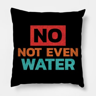 Fitness Gym No not even water Fitness Gym Pillow