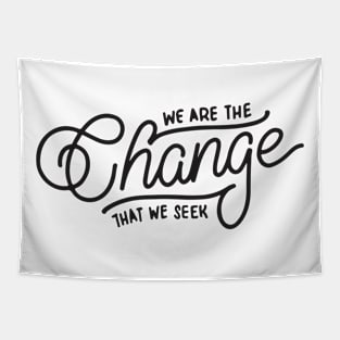 'We Are The Change We Seek' Autism Awareness Shirt Tapestry