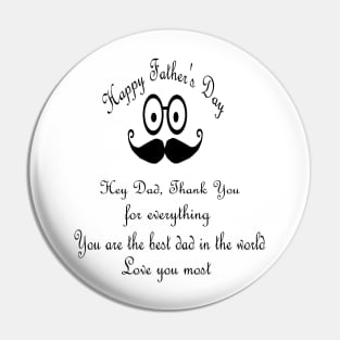 Happy Father's Day Pin