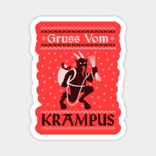 Grus Vom Krampus Magnet