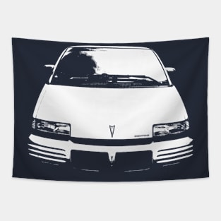 Pontiac Trans Sport 1990s American classic minivan monoblock white Tapestry