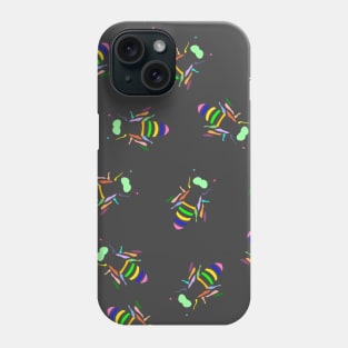 Cute Colored Bees Kids Pattern Seamless Phone Case