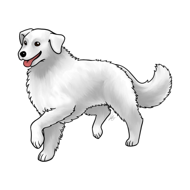 Dog - Kuvasz - White by Jen's Dogs Custom Gifts and Designs