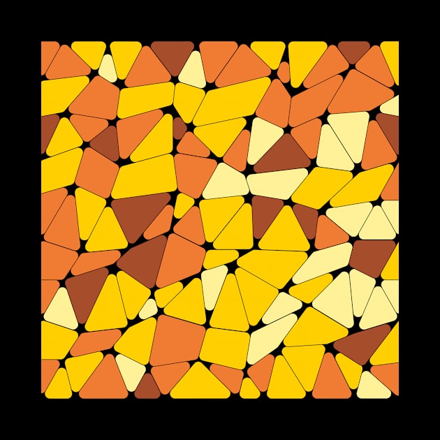 Orange Mosaic Style Tile by Brobocop