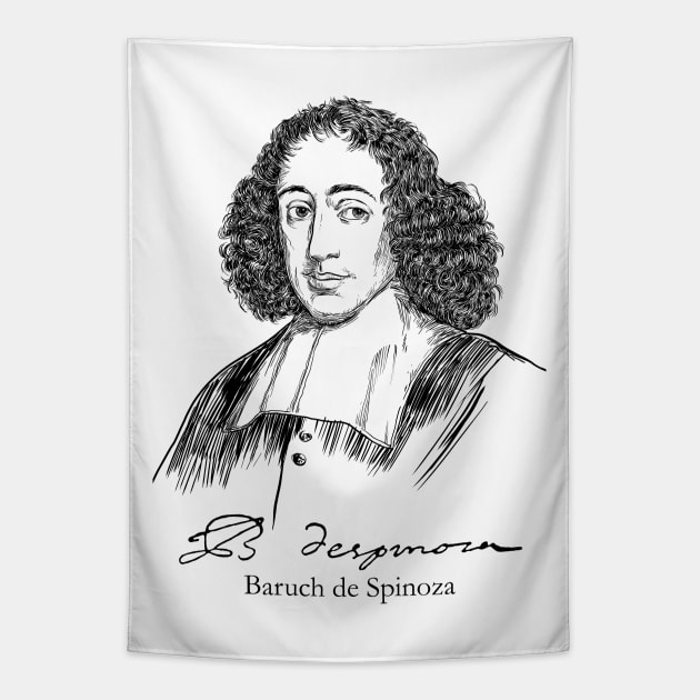 Baruch Spinoza, Dutch philosopher, philosophy, Tapestry by StabbedHeart