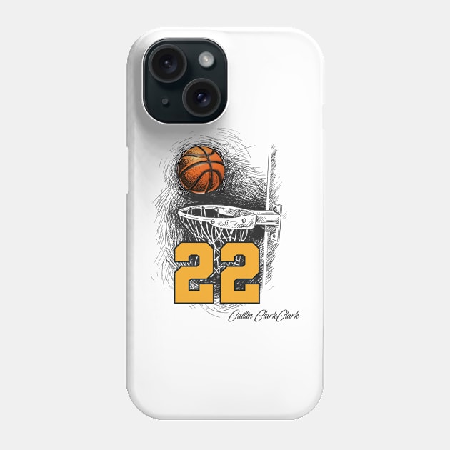 from the logo caitlin clark 22 Phone Case by Palette Harbor