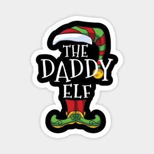 Daddy Elf Family Matching Christmas Holiday Group Gift Pajama Daddy Father Magnet