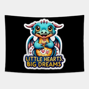 Little He Big Dreams - Baby Dragon And Stethoscope Tapestry