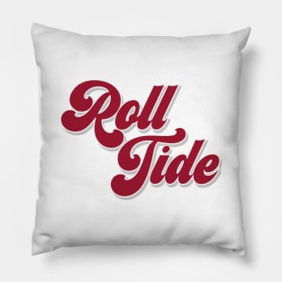 bama seventies font Pillow