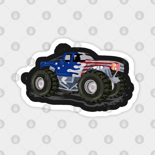 monster Truck Magnet by Right-Fit27