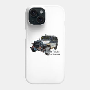 1957 Willys Jeep Utility Wagon Phone Case