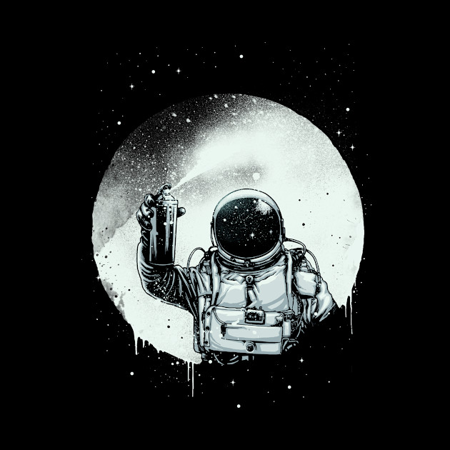 Paint the moon - Astronaut - Phone Case