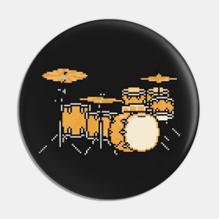 Pixel Led Wood Drums Pin