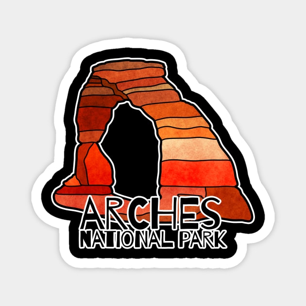 Arches National Park Magnet by Kelly Louise Art