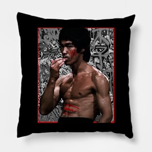 Bruce Lee Enter the Dragon Pillow