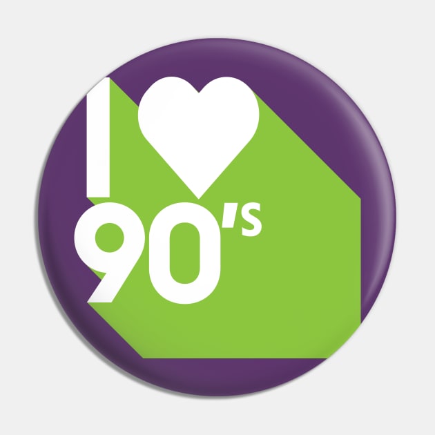 I Heart the 90's Pin by B3pOh