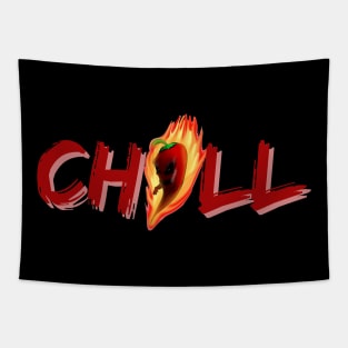 Chill chilli pepper Tapestry