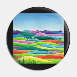Pastel Hills - Abstract, colorful landscape Pin