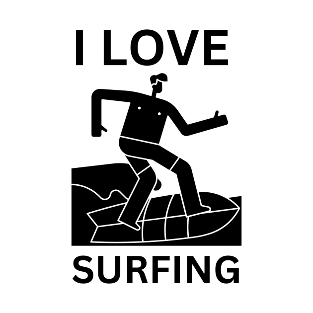 I Love Surfing by NiksDesign