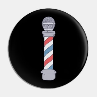 Barbershop - Barber Pole - A Cappella Microphone Pin