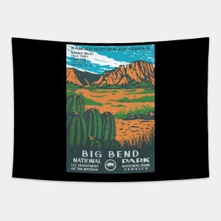 Big Bend National Park Vintage WPA Poster Tapestry