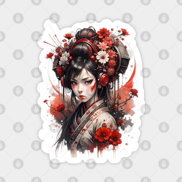 Geisha Girl Magnet by Ravenglow