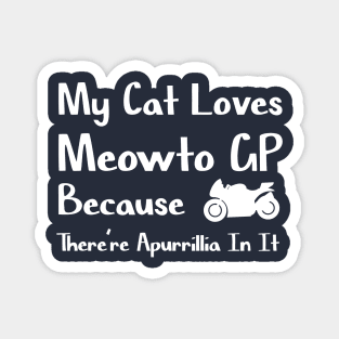 My Cat Loves Meowto GP Magnet