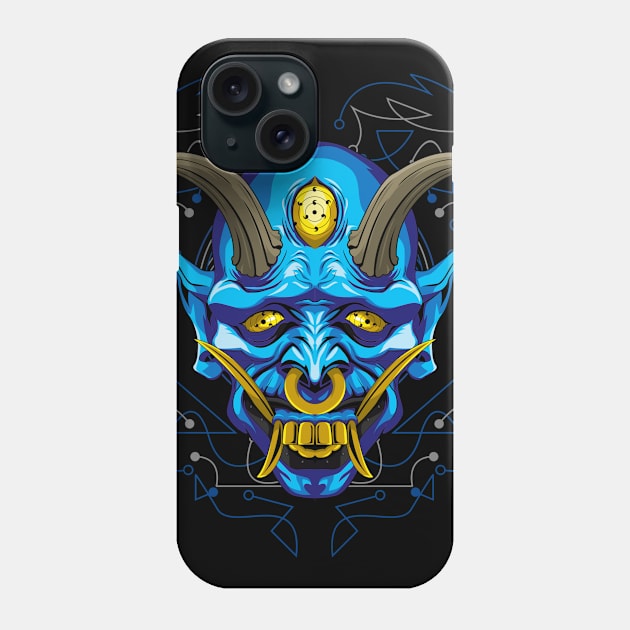 oni mask Phone Case by SHINIGAMII