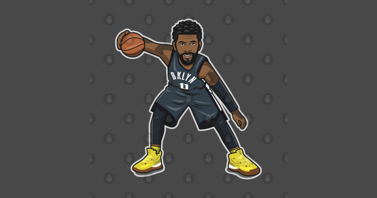 Kyrie Irving Cartoon Style BKLN - Kyrie Irving Cartoon Style - Pin