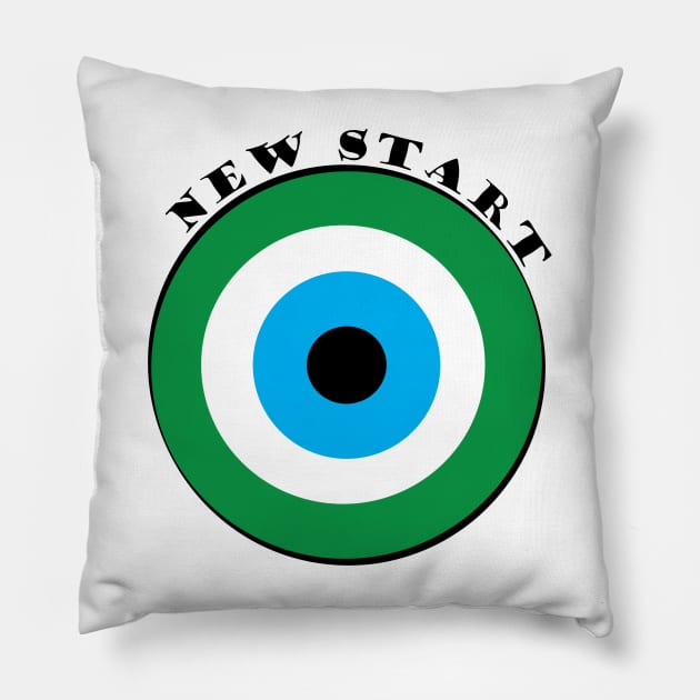 Evil Eye, New Start Pillow by DickinsonDesign