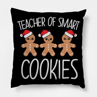 Teacher of smart cookies gingerbread christmas gift for teachers Pillow