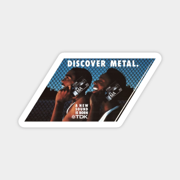 Metal Cassette Tape Magnet by MalcolmDesigns