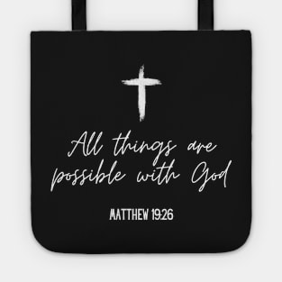 All Things are Possible with God Tote