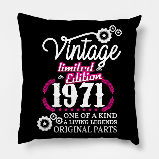 Vintage Limited Edition 1971 Original parts Pillow by Diannas