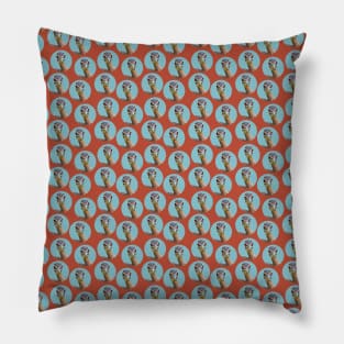 Sunbittern tropical bird pattern Pillow