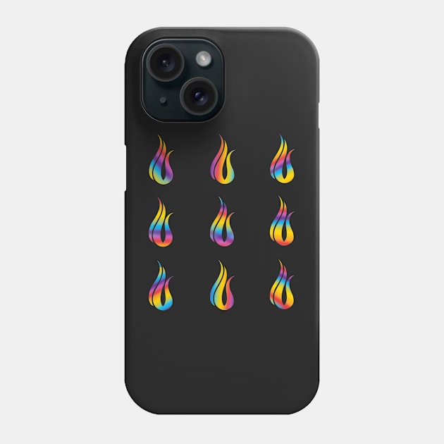 Eating Disorder Recovery Rainbow Stripes Sticker Pack Phone Case by GrellenDraws