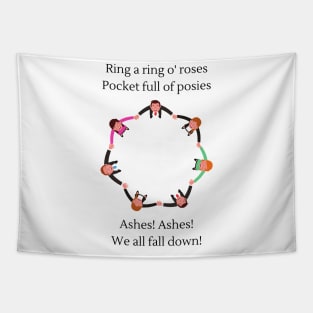 Ring a ring o roses (Ashes version) nursery rhyme Tapestry