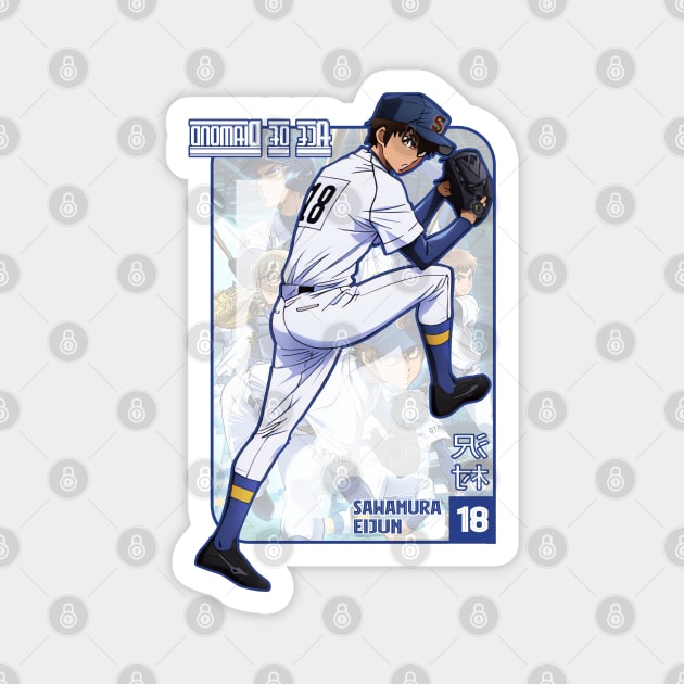 Sawamura Eijin Eighteen Magnet by miocbjr