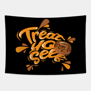 DONUTS Treat Yo Self Tapestry