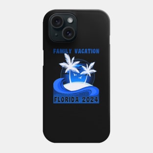 Family Florida Vacation 2024 Family Crew Phone Case