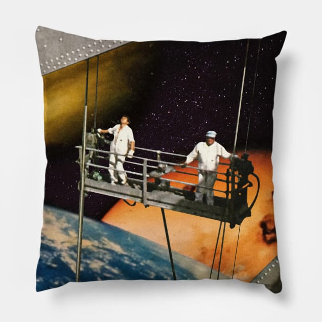 Construction Zone Pillow by collagebymarianne (Marianne Strickler)