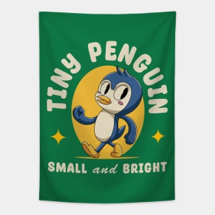 Funny Penguin Christmas Tapestry
