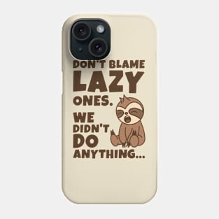 Cute Funny Yawning Lazy Sloth Phone Case