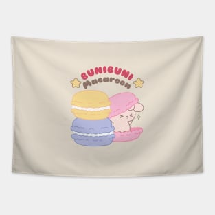 Cute bunny rabbit in Bunibuni Macaroon Tapestry