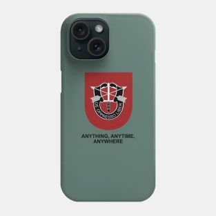 7th Special Forces Group (Airborne) Beret Flash, Anything, Anytime, Anywhere Phone Case