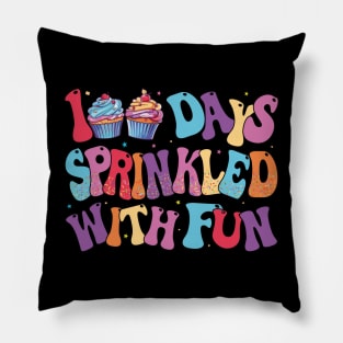 100 Days Sprinkled With Fun Cupcake 100th Day of School Pillow