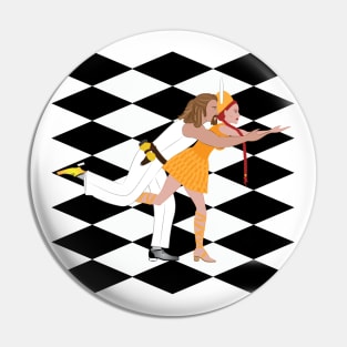 The Dude and Maude - The Dream Sequence.- The Big Lebowski Pin