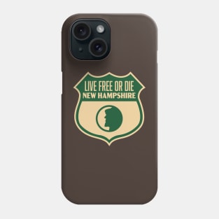 New Hampshire - Vintage Live Free or Die Shield Phone Case